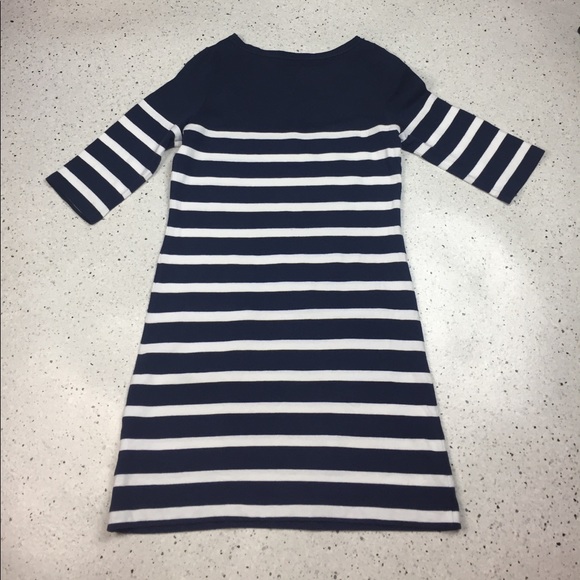 Boden Navy Stripe T-shirt Dress, size 4 - Picture 5 of 7
